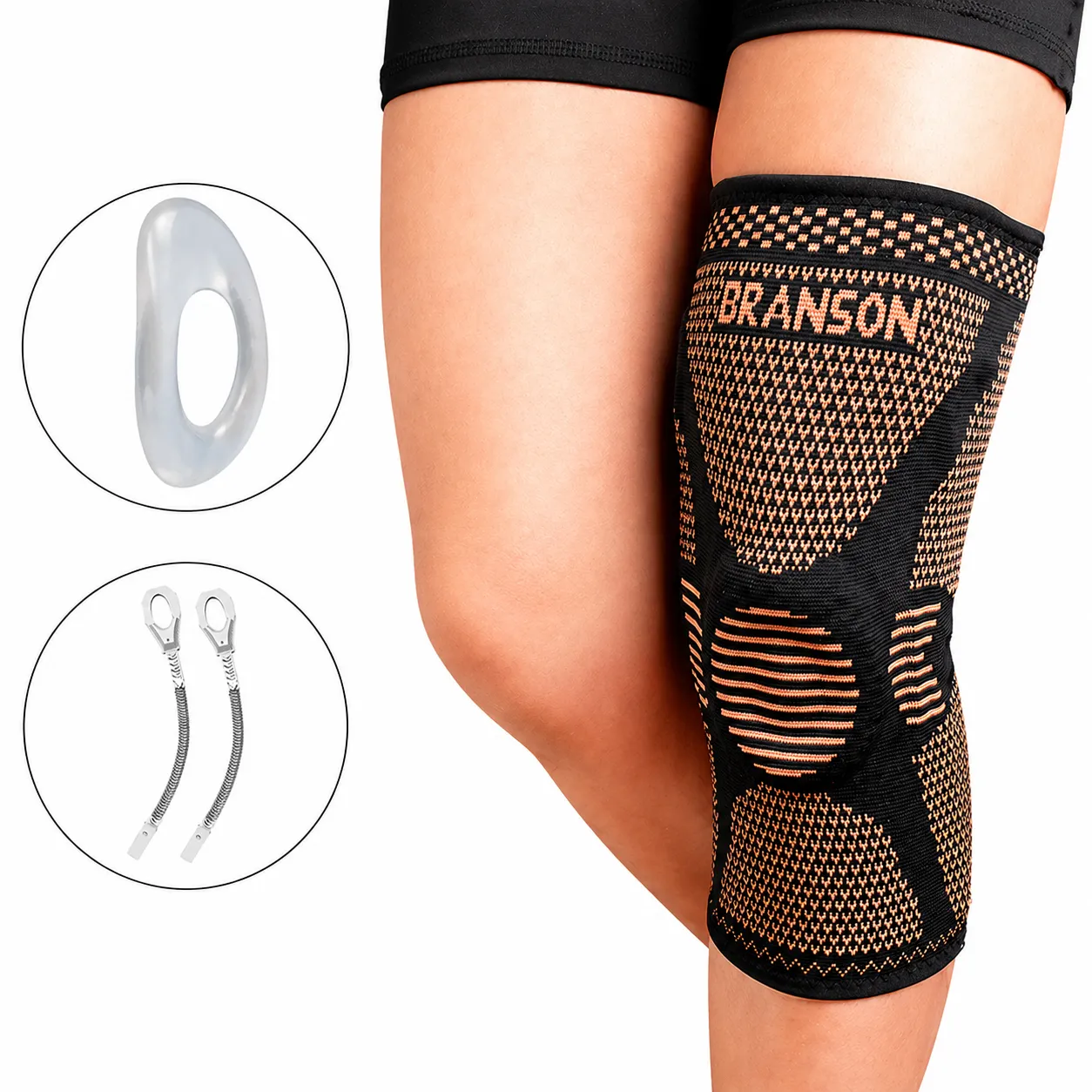 SOPORTE DE RODILLA HILO DE COBRE CON GEL Y VARILLAS (UND)